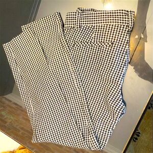 GAP Gingham Woven Ankle Crop Pants, Preloved Stretch Skinny Style